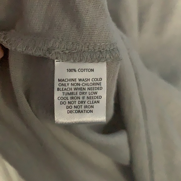 Loft Grey Cotton Boat Neck ¾ Sleeve Shirt - Picture 5 of 5